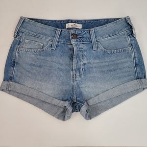 Hollister Women's Blue Denim Shorts